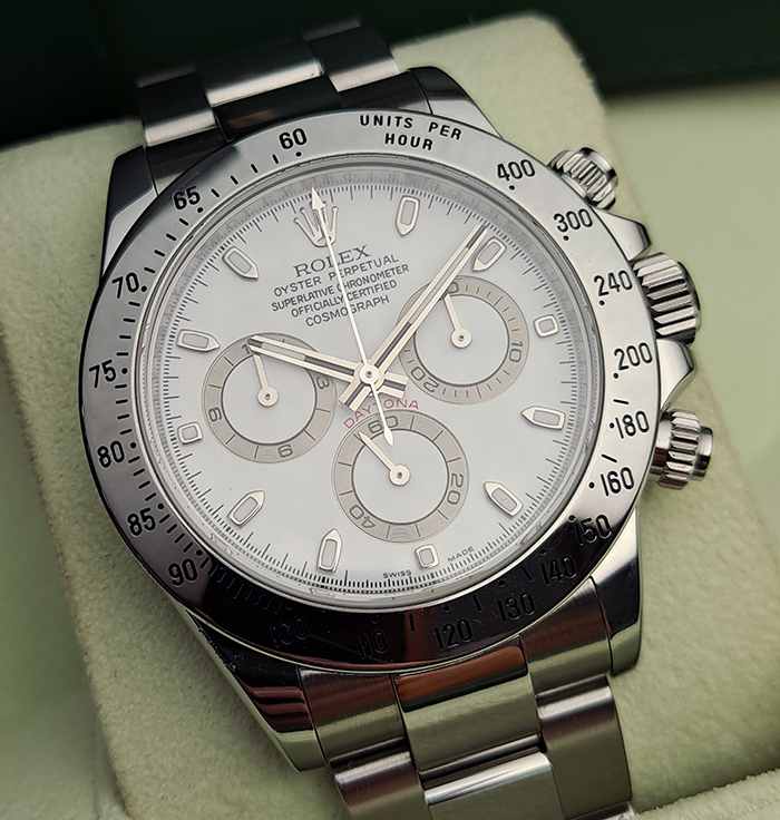 Rolex Daytona Stainless Steel White Dial Ref. 116520